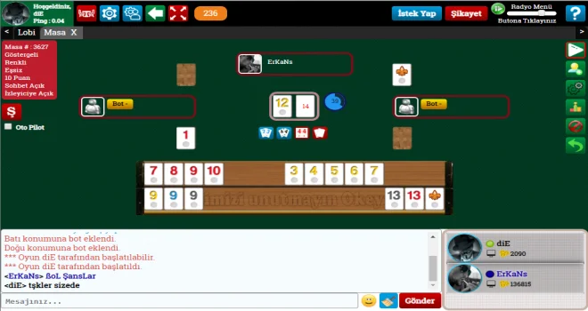 Okeyy.net Genel Özellikleri