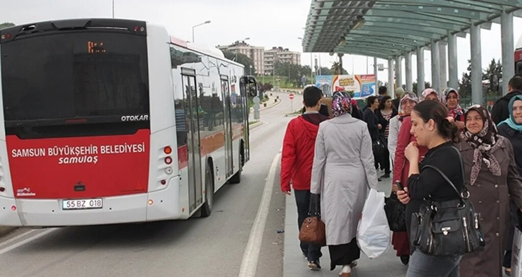 Samsun'da bayramın 1. günü toplu ulaşım ücretsiz