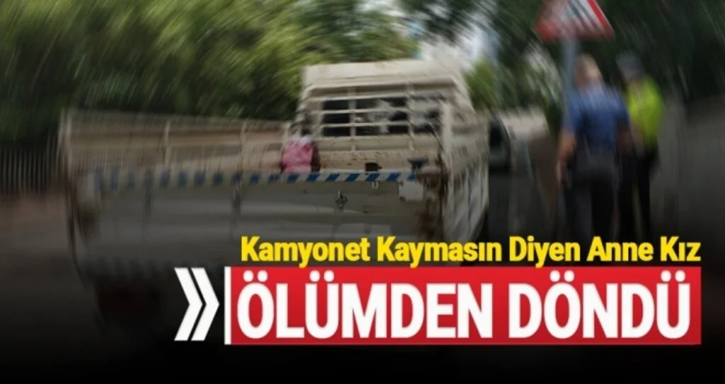 Samsun'da Kamyonetin kasasından düşen anne ve kızı hastanelik oldu