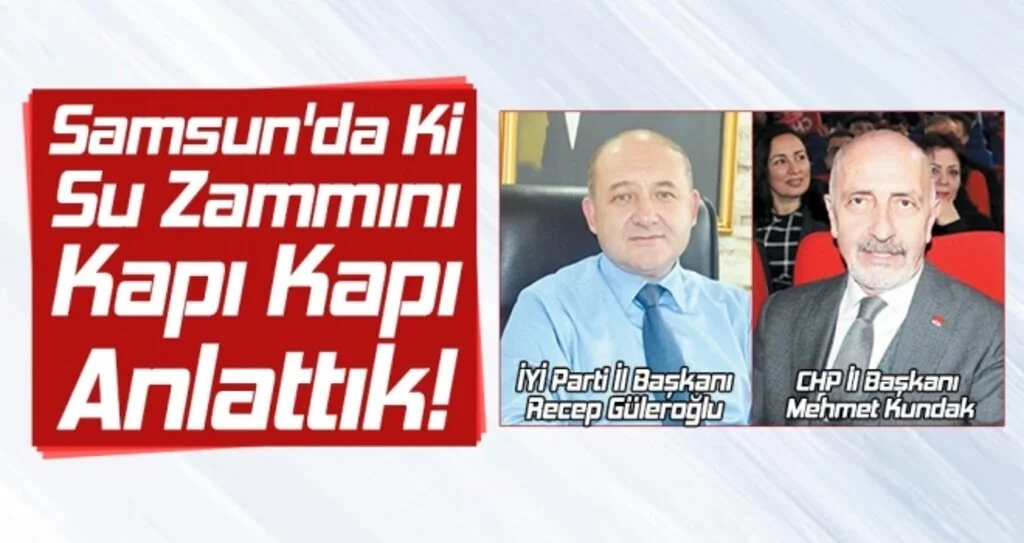 Samsun'da Ki Su Zammını Kapı Kapı Anlattık!