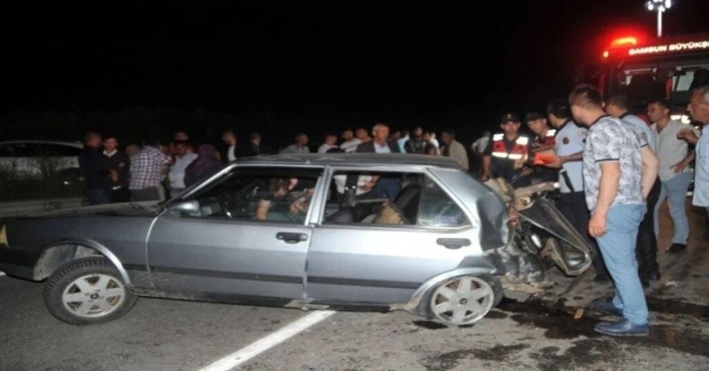 Samsunda Trafik Kazası: 1 Ölü, 4 Yaralı