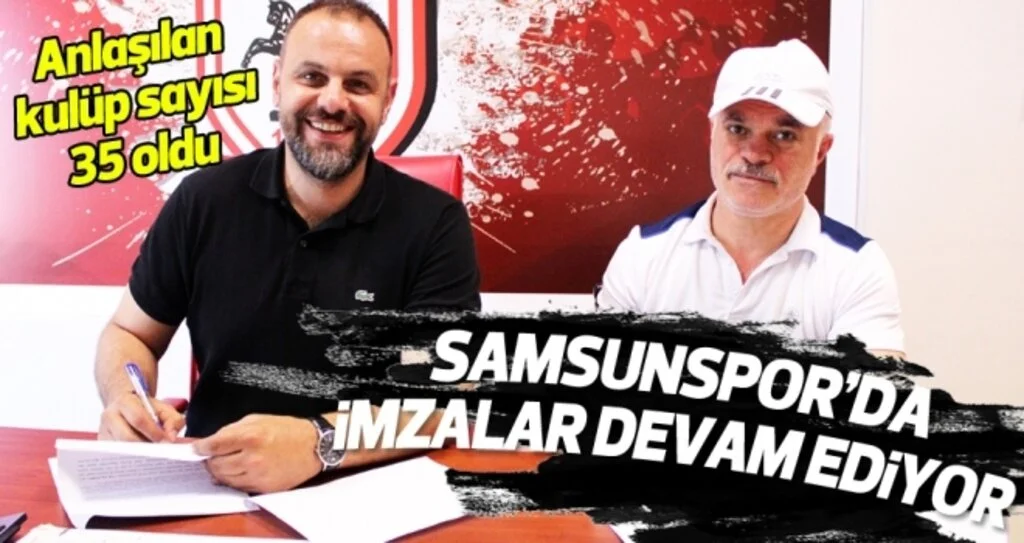 Samsunspor'da İmzalar Devam Ediyor