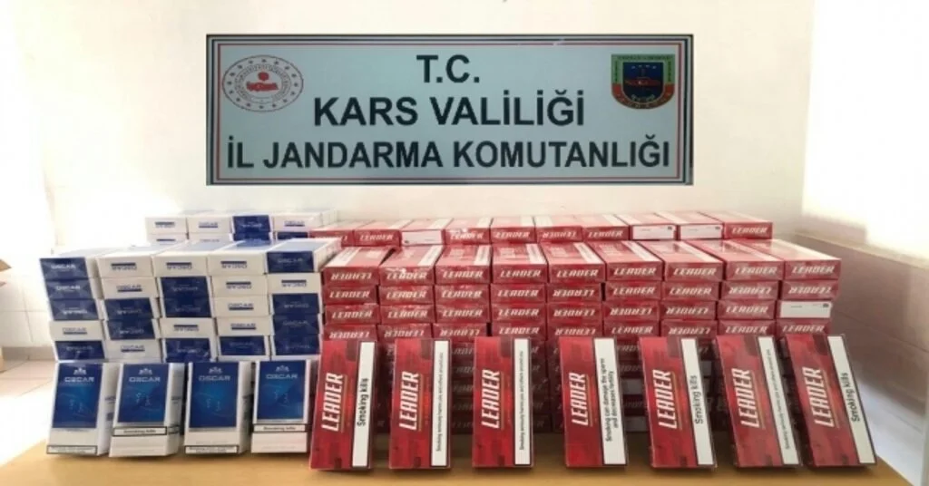 Sarıkamışta 2 Bin 800 Paket Kaçak Sigara Ele Geçirildi