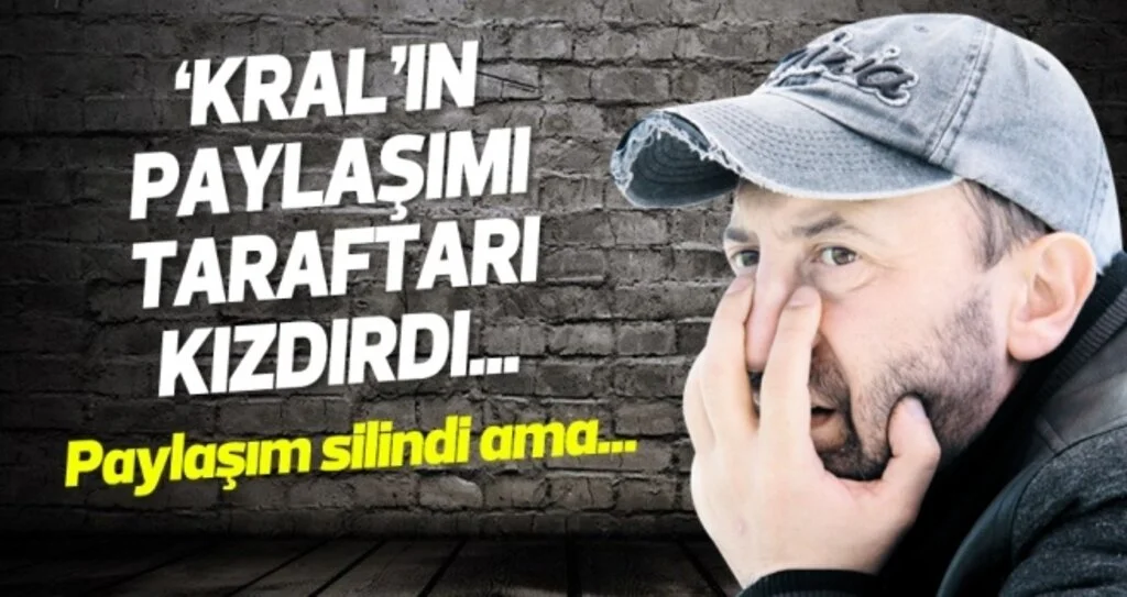 Serkan Aykut'un taraftarı kızdıran paylaşımı