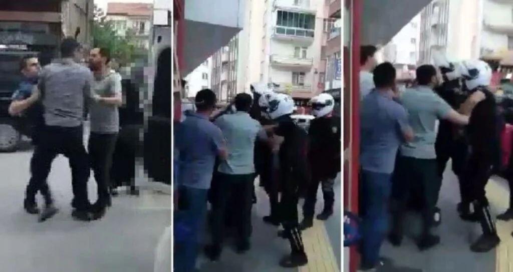 Sokakta Sigara İçen Kadını Dövdü, Polise Direndi
