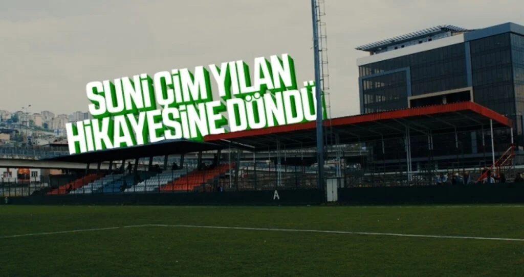 SUNİ ÇİM YILAN HİKAYESİNE DÖNDÜ