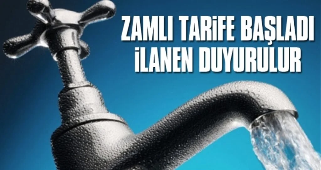 Suyun Zamlı Tarifesi Gazetede Yayınlandı
