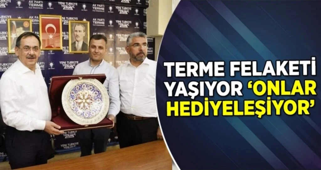 Terme afet yaşıyor 'onlar hediyeleşiyor'
