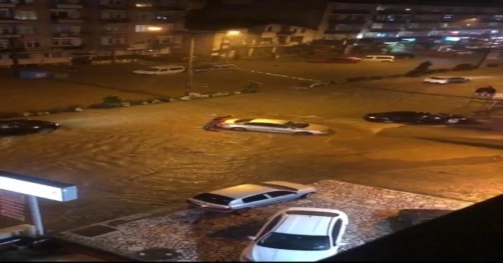 Trabzonda Şiddetli Yağış