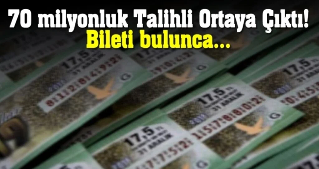 70 milyonluk talihli ortaya çıktı! Bileti bulunca...