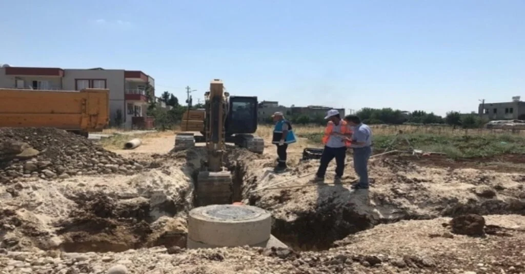 Adıyamanın Yeni Yerleşim Alanlarında Altyapı Çalışması