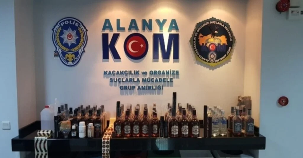 Alanyada Kaçak Ve Sahte İçki Operasyonu