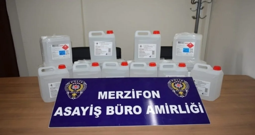 Amasya’da kaçak içki operasyonu: 1 tutuklama 