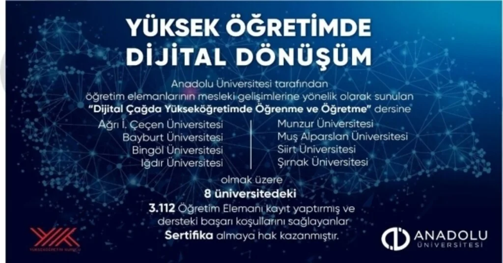 Anadolu Üniversitesinden Yükseköğretimde Dijital Dönüşüme Büyük Destek