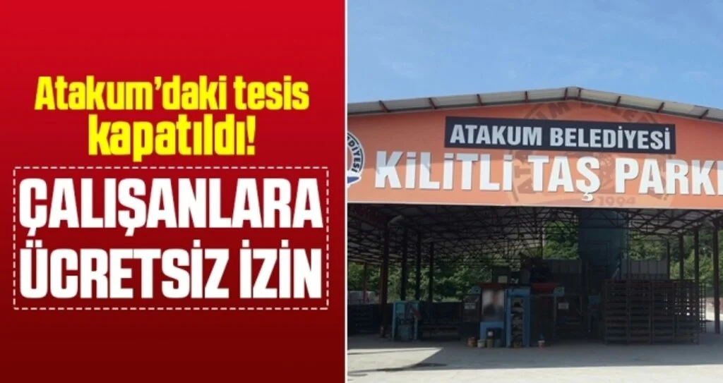 Atakum'da 20 İşçiye Ücretsiz İzin