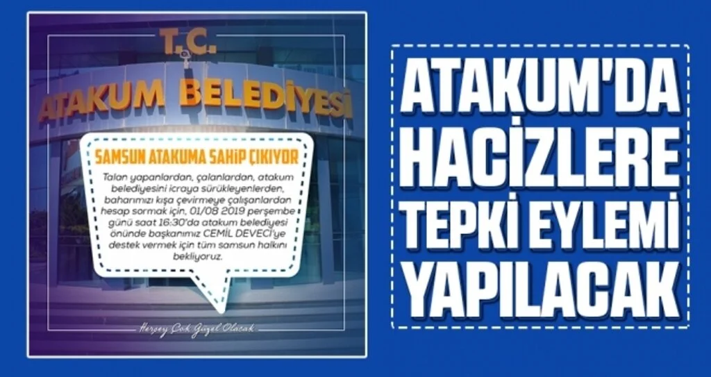 Atakum'da hacizlere tepki eylemi yapılacak