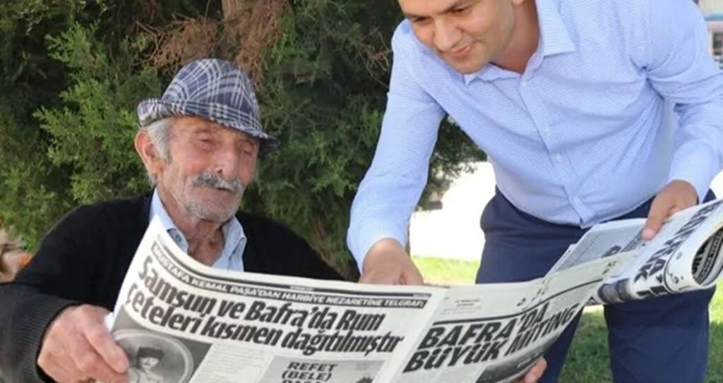 Bafralılardan 100. yıl gazetesine yoğun ilgi