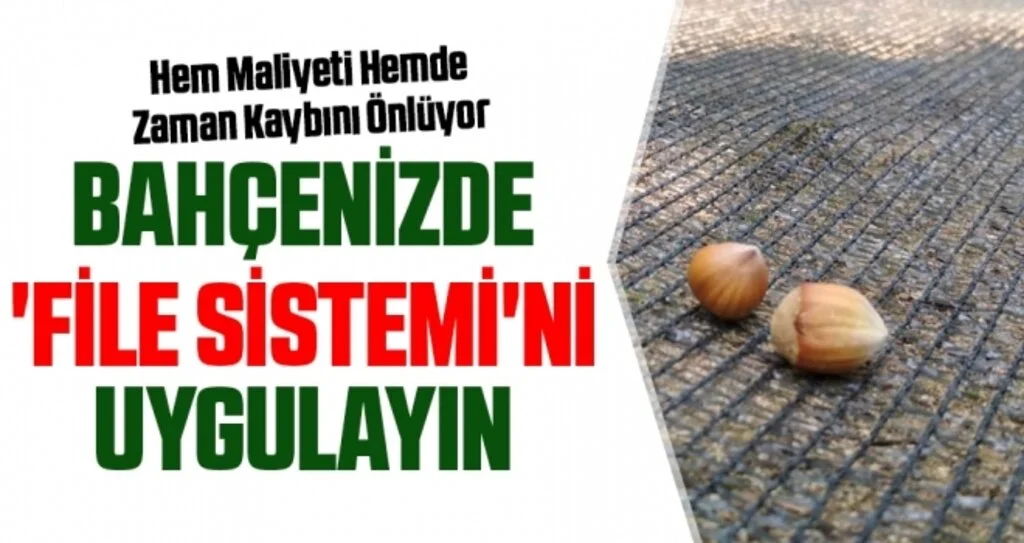 Bahçenizde 'File Sistemi'ni uygulayın