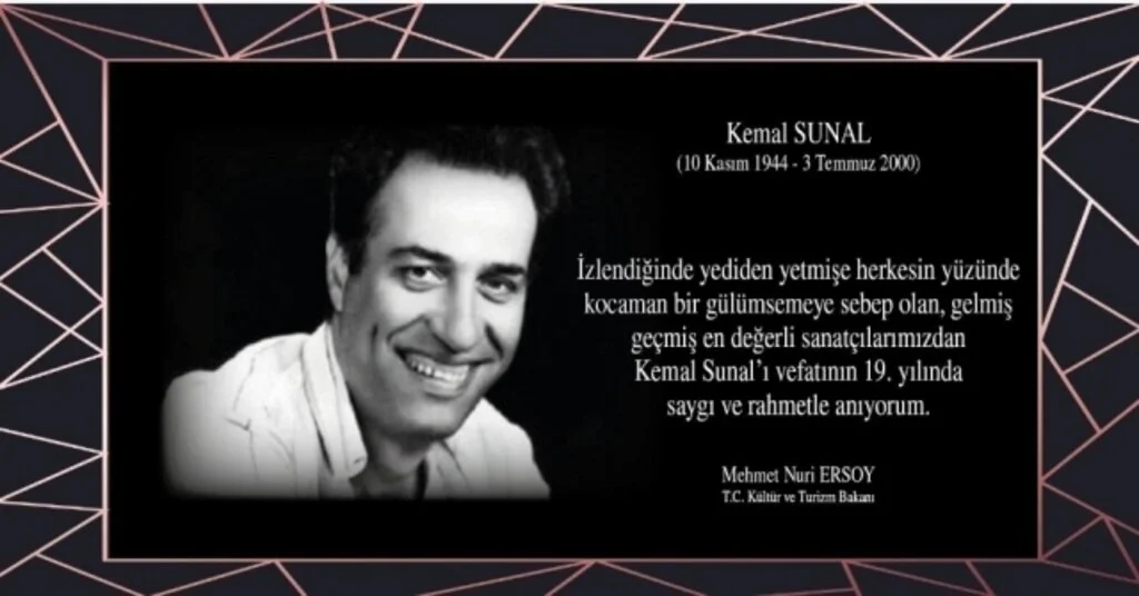 Bakan Ersoydan Kemal Sunal Paylaşımı