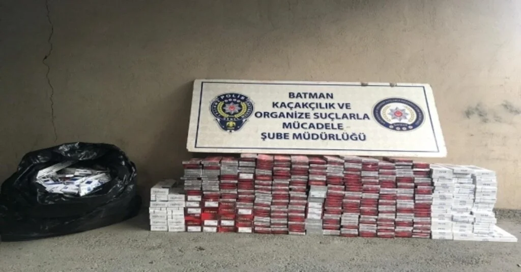 Batmanda 3 Bin 500 Paket Kaçak Sigara Ele Geçirildi