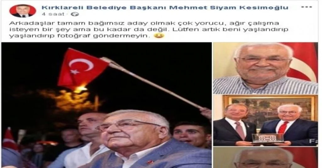 Belediye Başkanı Yaşlandırılmış Fotoğraflarına İsyan Etti