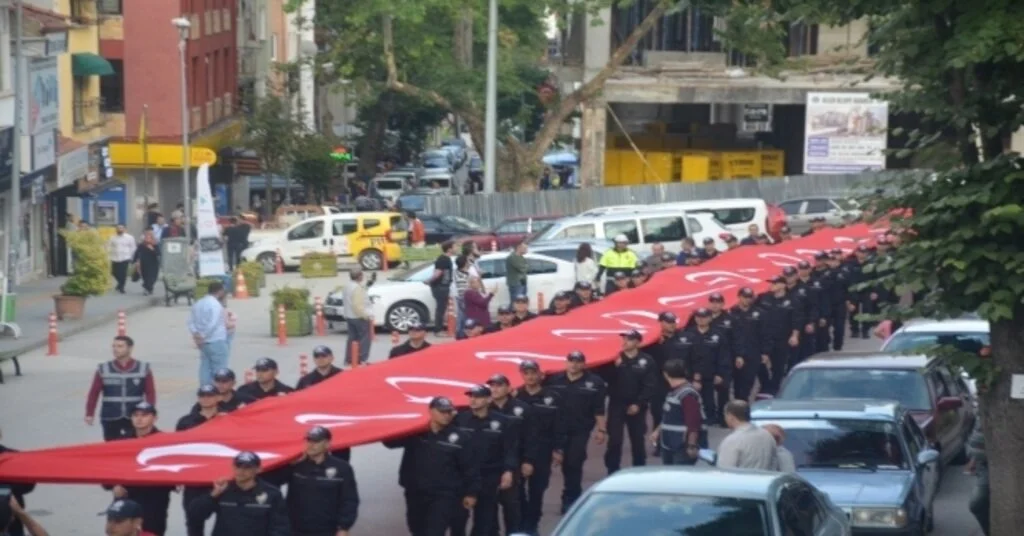 Bilecikte 15 Temmuz Demokrasi Ve Birlik Yürüyüşü