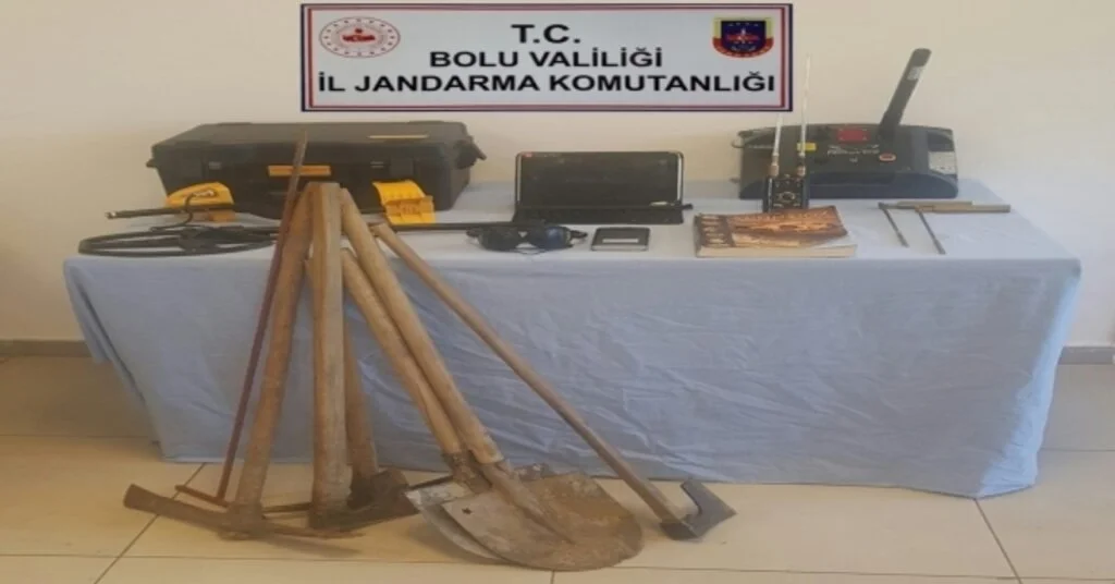 Boluda, Kaçak Kazı Operasyonu: 4 Gözaltı