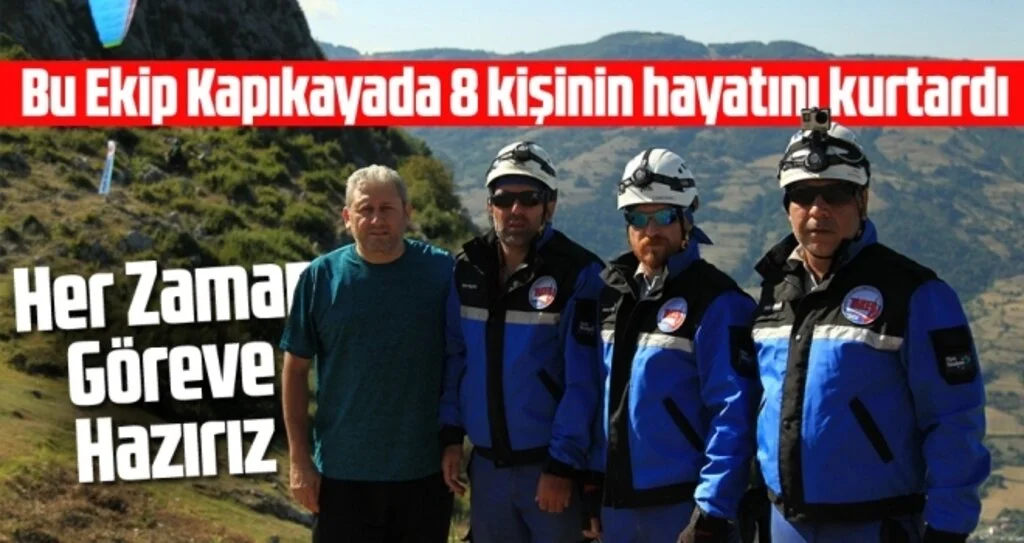 Bu Ekip Kapıkayada 8 Kişinin Hayatını Kurtardı
