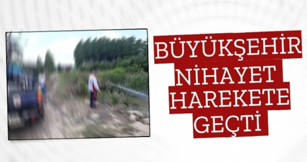 Büyükşehir Nihayet Harekete Geçti