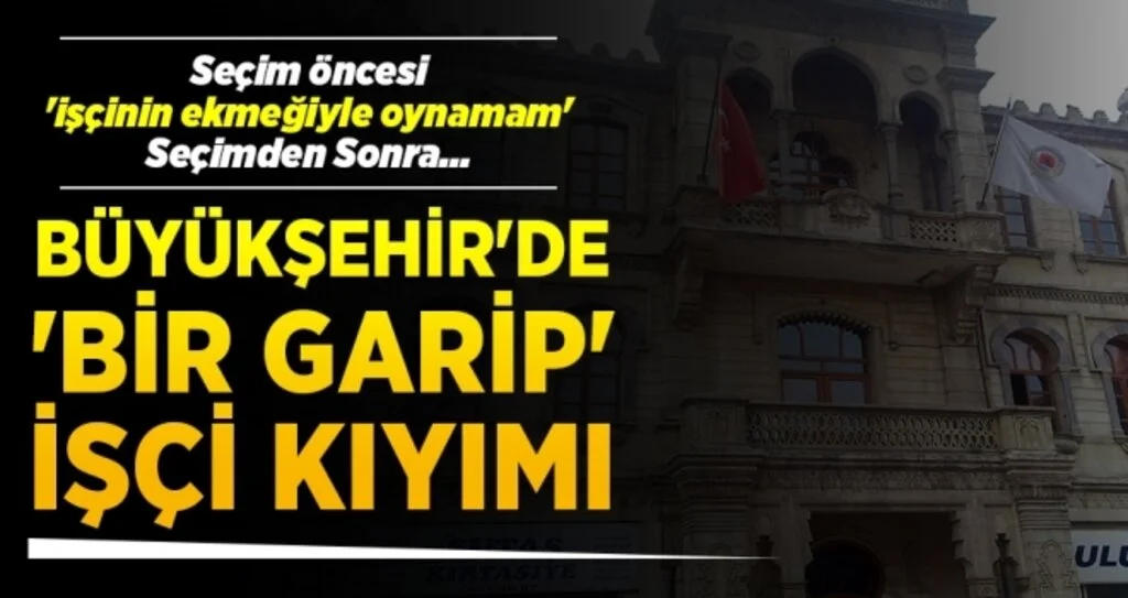 BÜYÜKŞEHİR'DE 'BİR GARİP' İŞÇİ KIYIMI