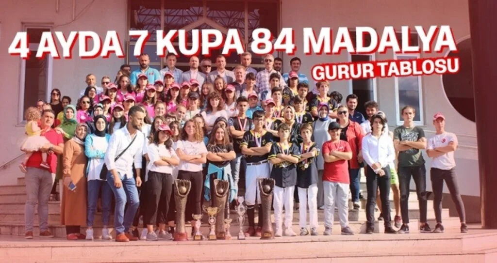 Çarşamba'ya 4 Ayda 7 Kupa 84 Madalya