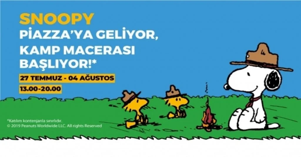 Çocukların “Akıllı Dostu” Snoopy Piazzaya Geliyor