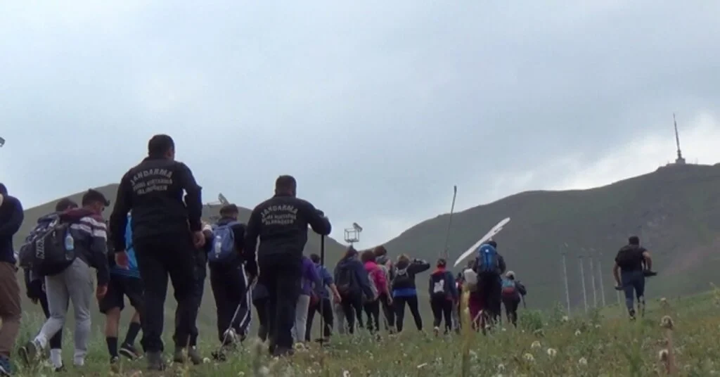 Dağcılar Milli Mücadele İçin Palandökene Tırmandı