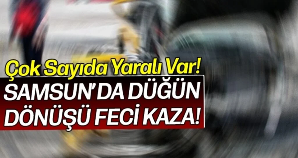 Düğün Dönüşü Feci Kaza! 16 Yaralı