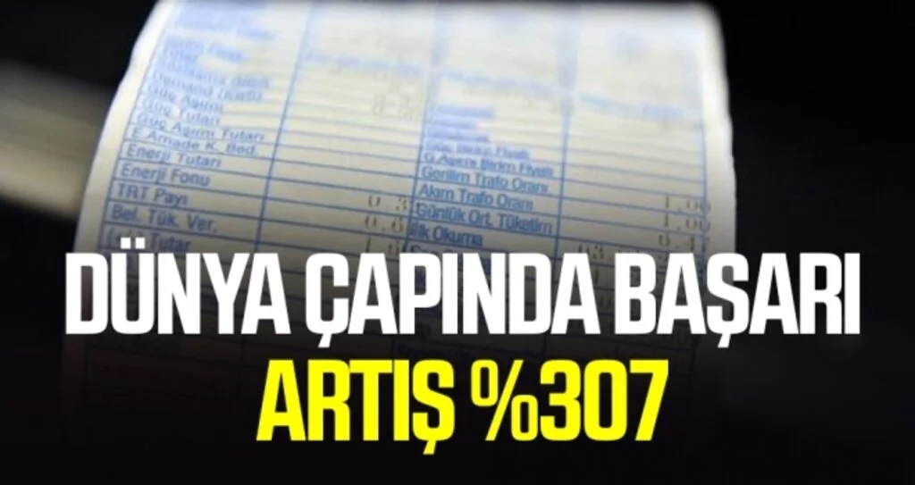 Elektrikte Dünya Çapında Başarı Artış Yüzde 307