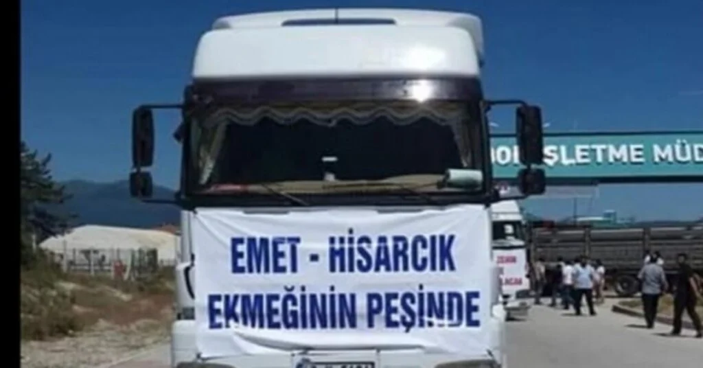 Emet Ve Hisarcıkta Kamyoncuların İsyanı