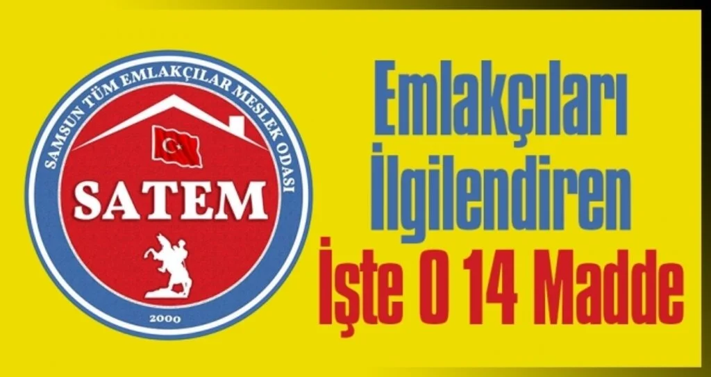 Emlakçıları İlgilendiren İşte O 14 Madde