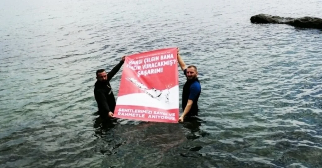 Engelli Rekortmen Dalgıçtan Su Altında Anlamlı 15 Temmuz Mesajı