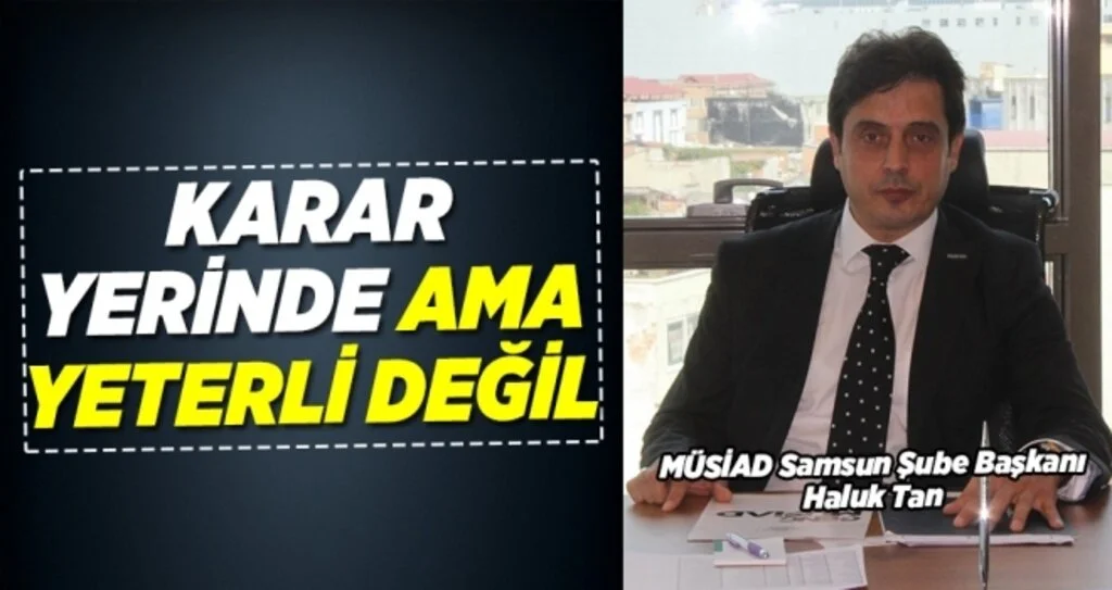 Haluk Tan: Karar yerinde ama yeterli değil