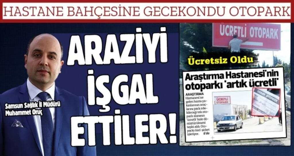 Hastane Bahçesine Gecekondu Otopark