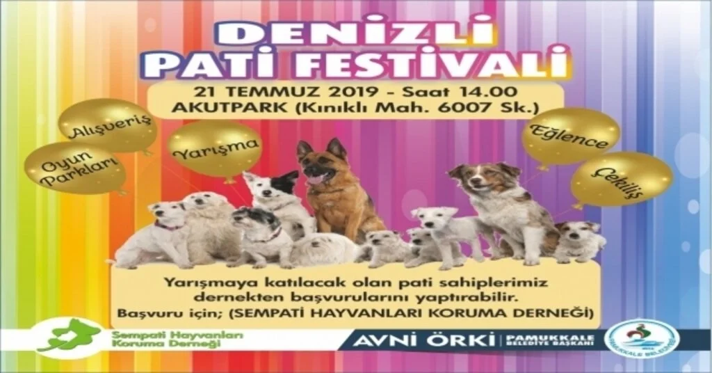 Hayvan Dostları Pamukkaledeki Pati Festivalinde Buluşacak