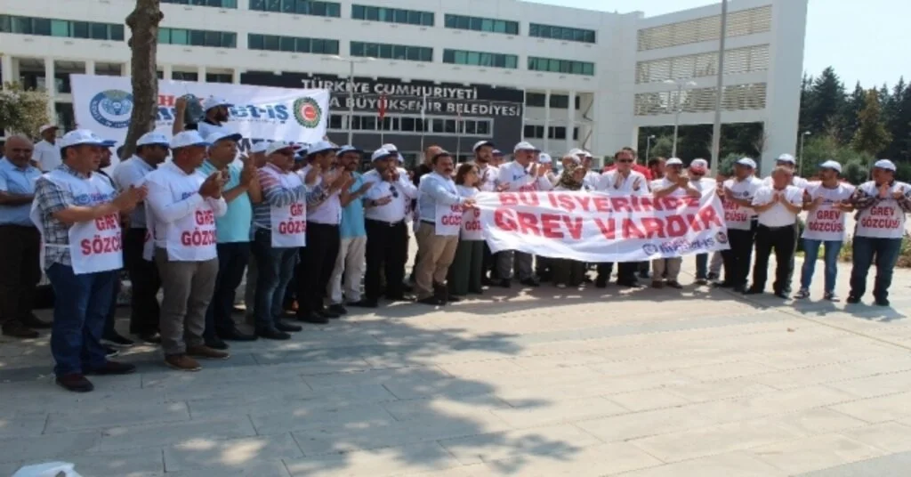 Hizmet-İşten Greve Destek