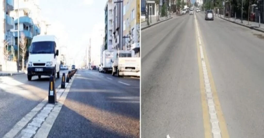İskele Caddesindeki Kaldırılan Dubalar Trafiği Tehlikeye Oluşturuyor