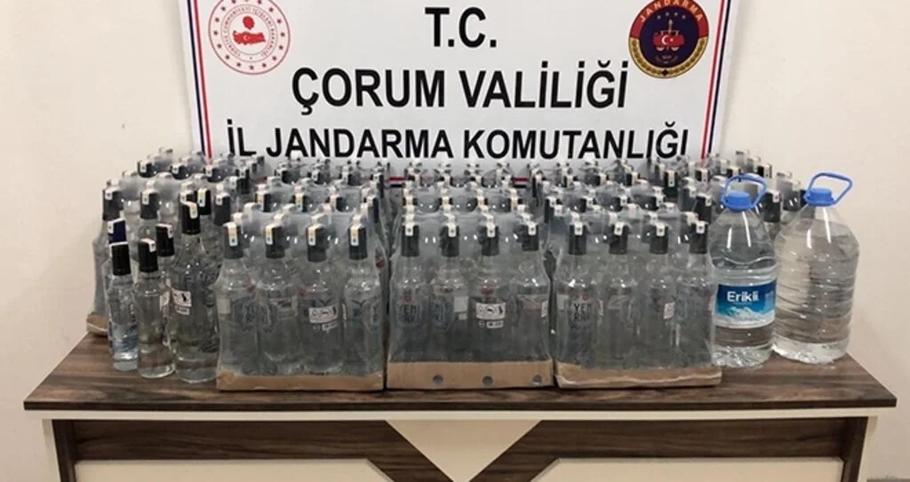 Jandarmadan kaçak içki operasyonu 