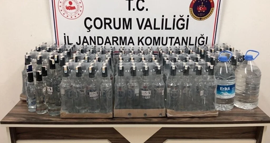 Jandarmadan kaçak içki operasyonu