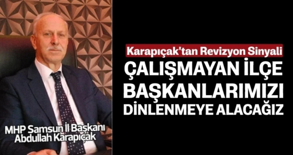 Karapıçak'tan Revizyon Sinyali