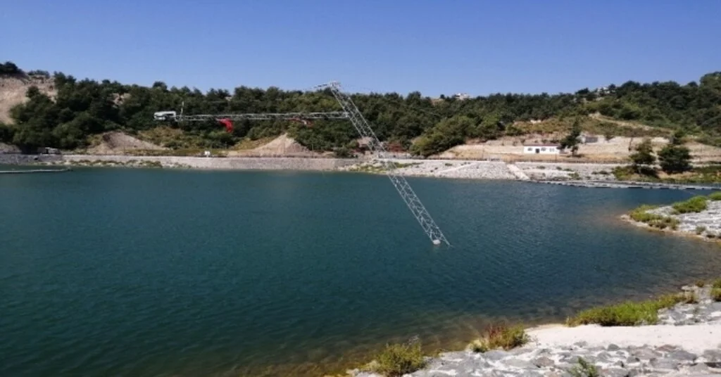 Karlısu Göletinde Su Kayağı Keyfi