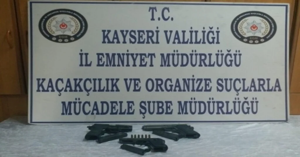 Kayseride Silah Kaçakçılığı Operasyonu