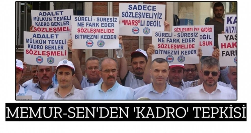 Memur-Sen'den 'kadro' tepkisi