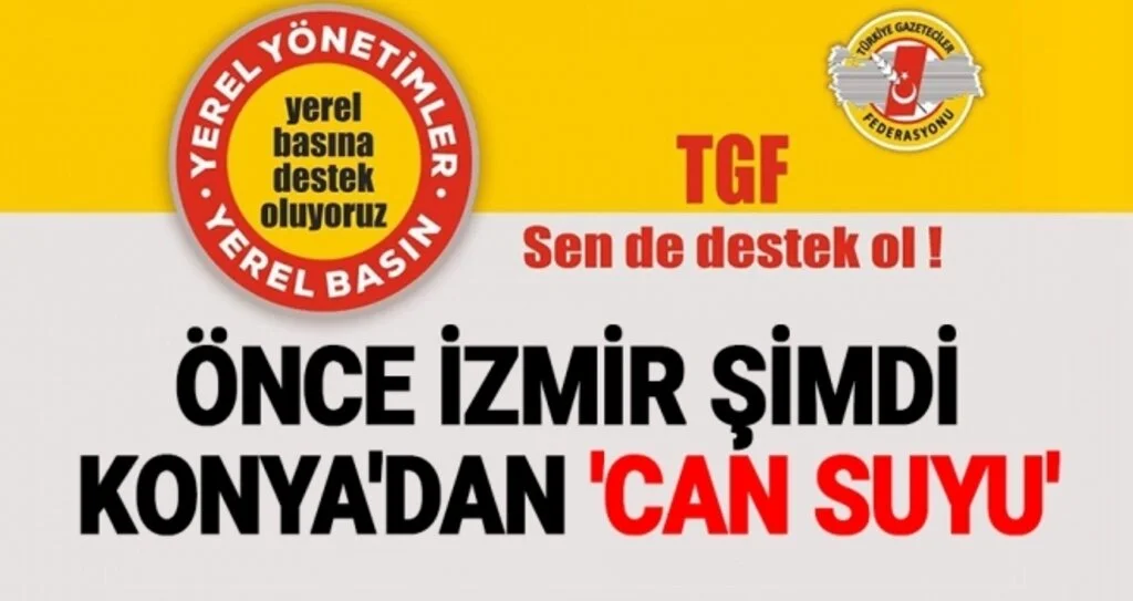 Önce İzmir Şimdi Konya'dan 'Can Suyu'